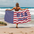 Custom Name USA Flag Beach&Bath Towel