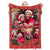 Custom 3 Photos Blankets Personalized Merry Christmas Blanket