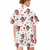 Benutzerdefiniertes Gesichts-Pyjama, rotes Liebespaar-Pyjama-Loungewear-Set