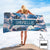 Custom Personalized Name Beach Towel Tropical Summer Seaside Travel Pink