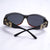 Amber Personalized Sunglasses Narrow Lens Chic Retro Style Shades