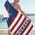Custom Name USA Flag Beach Towel