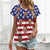 Custom Face American Flag Women's T-shirt