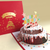 3D-Popup-Grußkarte mit Wunsch-Geburtstagskarte