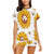 Custom Face Short Pajamas Yellow Sunflower Loungewear