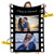 Custom Photo Blanket Engraved Black Blanket Gift for Couple