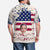 Benutzerdefiniertes Gesichts-T-Shirt mit amerikanischer Flagge für ihn. Personalisiertes T-Shirt