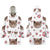 Custom Face And Pattern Oversize Hoodie Blanket