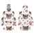 Custom Face And Pattern Oversize Hoodie Blanket