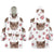 Custom Face And Pattern Oversize Hoodie Blanket