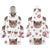 Custom Face And Pattern Oversize Hoodie Blanket
