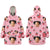Custom Face And Pattern Oversize Hoodie Blanket