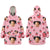 Custom Face And Pattern Oversize Hoodie Blanket