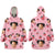 Custom Face And Pattern Oversize Hoodie Blanket