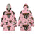 Custom Face And Pattern Oversize Hoodie Blanket