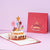 3D-Pop-up-Geburtstagskarte, Kuchenstern-Grußkarte