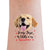 Individuelles Tattoo „Mein Hund ist mein Valentinstag“.